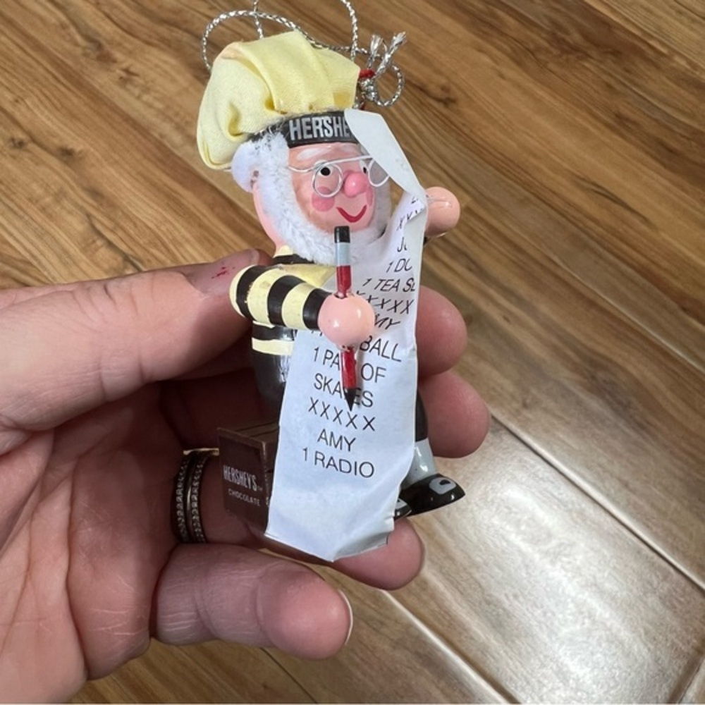 Vintage Hershey's‎ Christmas Figure Kurt Adler Santa's List Ornament 1998